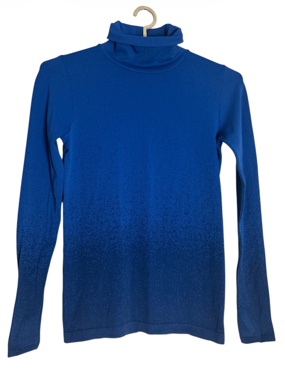 Athleta Flurry Base Layer Ombré Turtleneck in Blue Size L